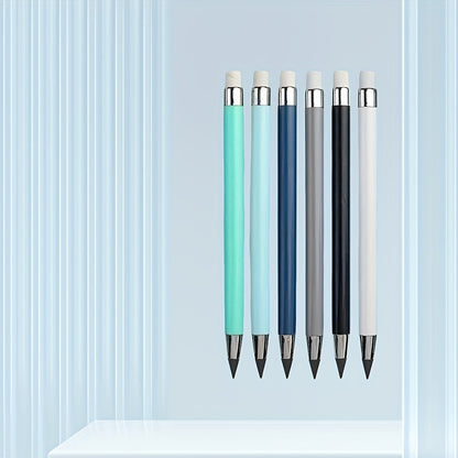 6pcs HB Eternal Pencil • Black Technology Sketch Pencil • Not Easy to Break • Doesn't Need Sharpening