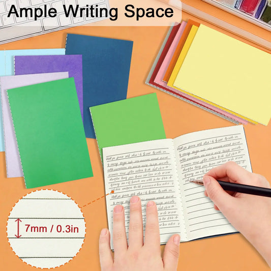 24 Pack Pocket Notebook Bulk, College Lined Softcover Journal, Small Travel Notepad for Writing & Drawing, Ideal for Students and Artists