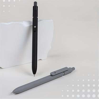 Black, White, and Gray Quick-Drying Fine Point Retractable, Stylish 0.5mm Smooth Writing Pens, Cute Pens for School, Office, Home, Diary, and Gifts, Random Colors