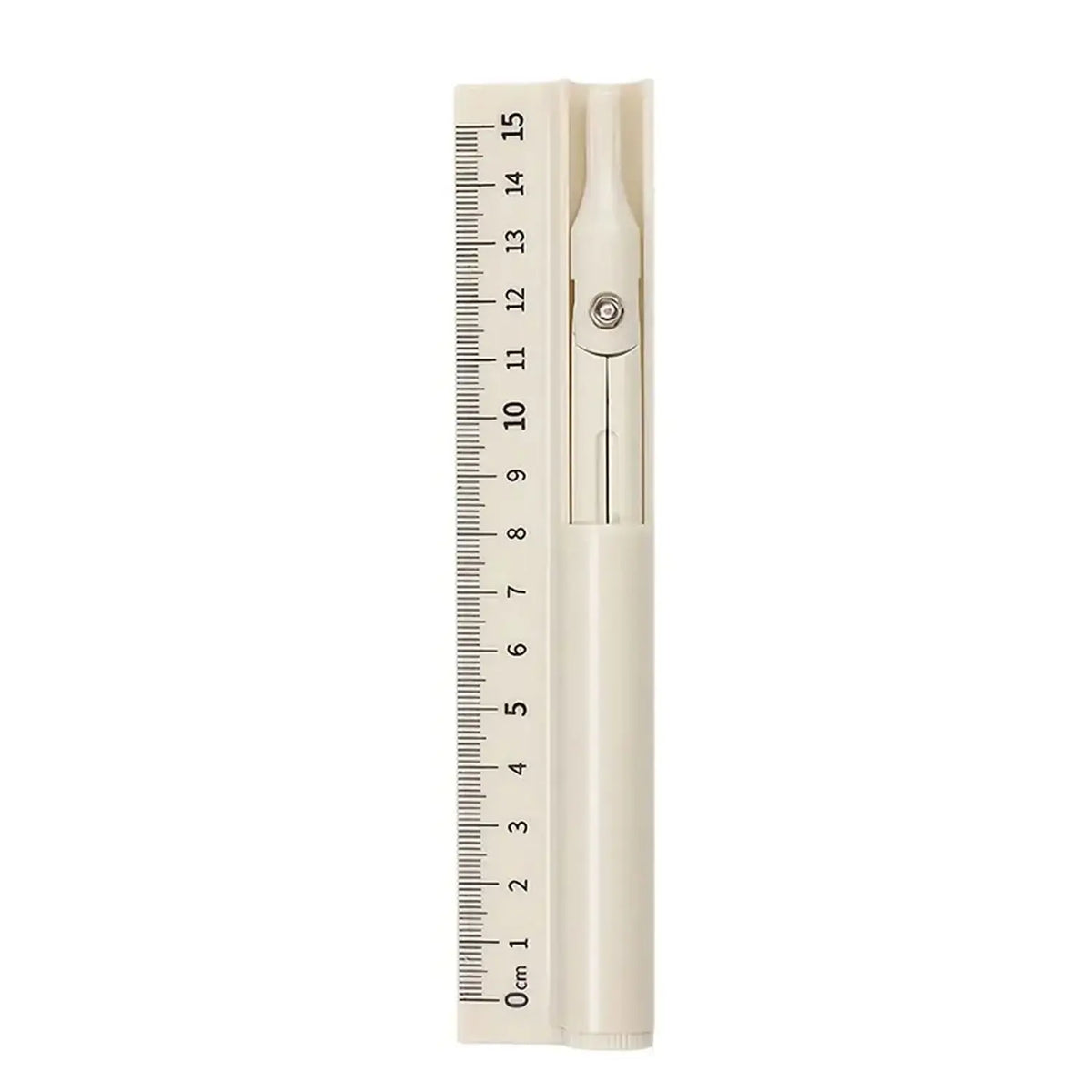 1 multi-functional PVC compass, ruler and pencil - a 3-in-1 measurement and drawing tool, Measuring Instrument suitable for elementary school students, applicable to school, home and office