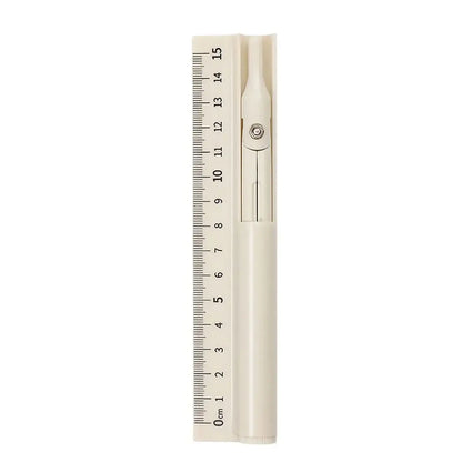 1 multi-functional PVC compass, ruler and pencil - a 3-in-1 measurement and drawing tool, Measuring Instrument suitable for elementary school students, applicable to school, home and office