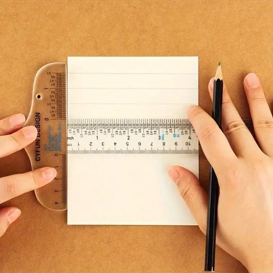 Acrylic T-Square Ruler, Precision 6 & 12 Acrylic T-Square Ruler, Perfect Alignment Tool for Crafting, Cardmaking, and Scrapbooking, Measuring Marking Tool, Office School Supplies