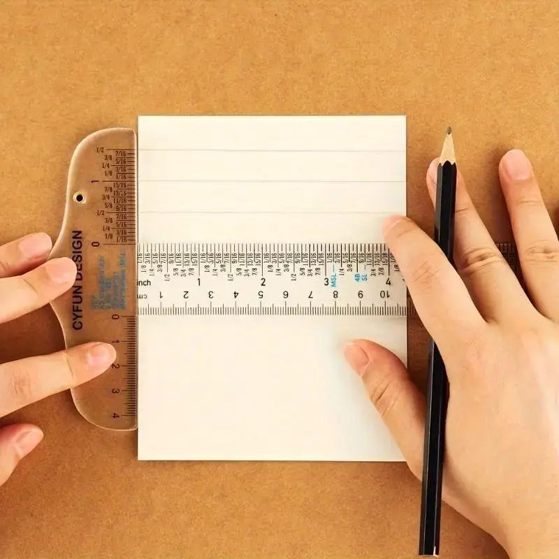 Acrylic T-Square Ruler, Precision 6 & 12 Acrylic T-Square Ruler, Perfect Alignment Tool for Crafting, Cardmaking, and Scrapbooking, Measuring Marking Tool, Office School Supplies