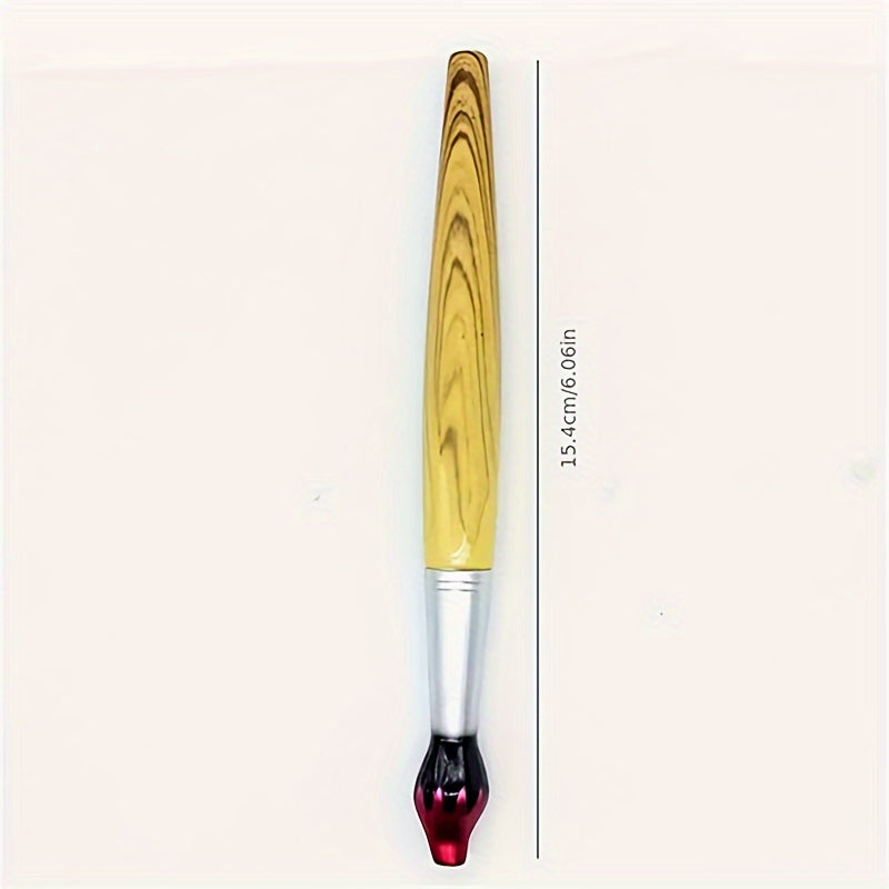 Creative Wood Grain Effect Brush-Shaped Ballpoint Pen - Unique Gift, Colorful Writing Tool, Oil Painting Design, Durable Tip, Smooth Writing Experience - Perfect for Study Supplies, Office, Artistic Expression