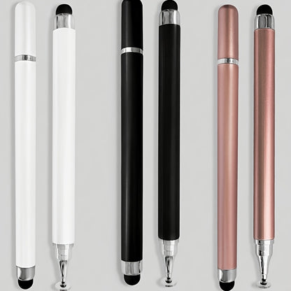 2pcs Capacitive Touch Touch Pens, Dual-End, Suitable for Smartphones, Tablets, Writing, Drawing