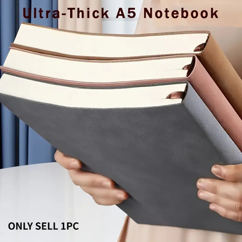 Zoti A5 Writing Notebook with Nubuck-Style Soft Cover, High-Quality Eye-Friendly 360 Pages Paper, Portable Water-Resistant Design, Ideal for School and Office Use
