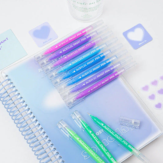 Acrylic Gel Pens for Drawing, Colors Gel Paint Pens Ultra Fine ST Point 1.0 , Set of Acrylic Marker Pens Color Ink for  Journaling, Crafts Art Supplies tiktokshopblackfriday,back to school,back to school haul