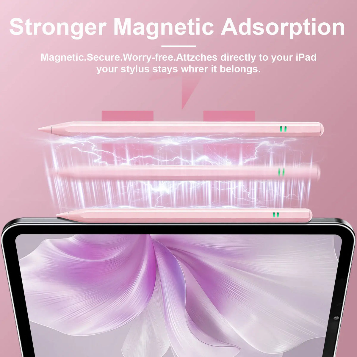 Capacitive Stylus Pen for iPad, Tablet Accessories with Button, Fast Charging, Palm Rejection & Tilt Sensitivity for Drawing & Writing, Compatible with iPad 2018-2025, Pro 11"/13"/M4, Air 11"/13" M3/M2, Mini7/6/5, A16/11th-6th Gen (Back to School), Stylus