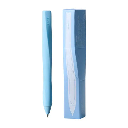KACO TWIST Minimalist Silent Touch Retractable Silicone Gel Pen - 0.5mm Fine Tip, Retract Click, Quick Dry Black Ink, Fidget Stress Relief, Smooth Writing, School Supplies, Office Accessories, Left Handed Pens & Refills, Ideal for Birthdays, BackToSchool,