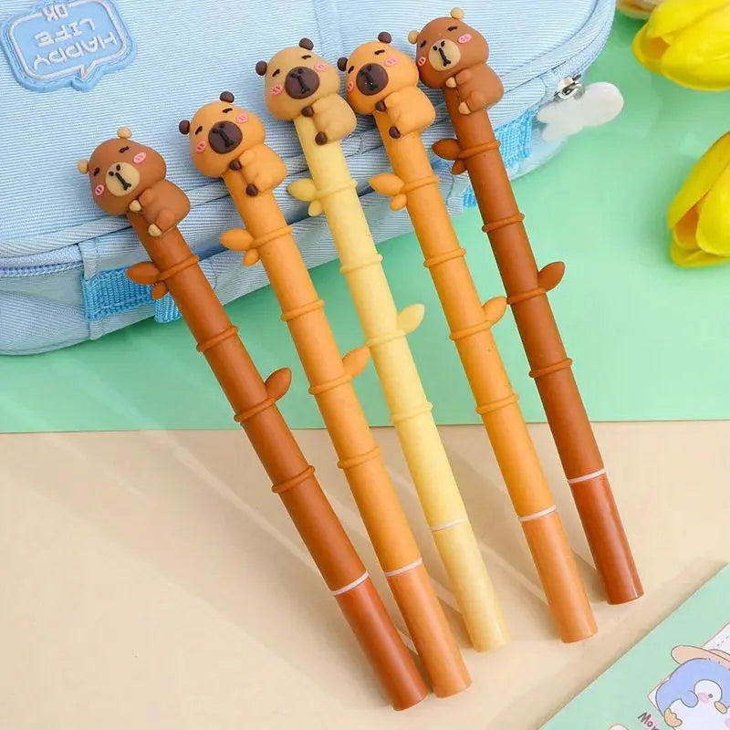 10 Cute Animal Shaped Aesthetic Gel Pens - Fine Writing Instruments Set School Stationery