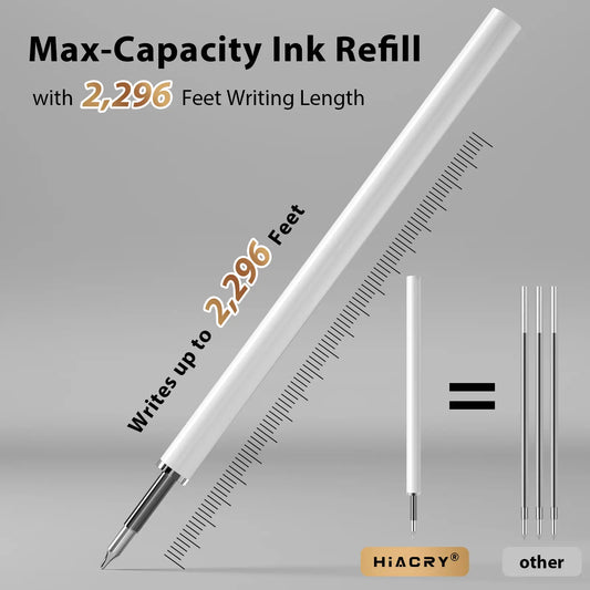 Hiacry 8 Pcs Gel Pens - 0.7mm Fine Point Smooth Writing Black Ink, Quick-Dry Long Lasting Fidge Pens, School & Office Supplies for Men Women tiktokshopbacktoschool,back to school,back to school haul