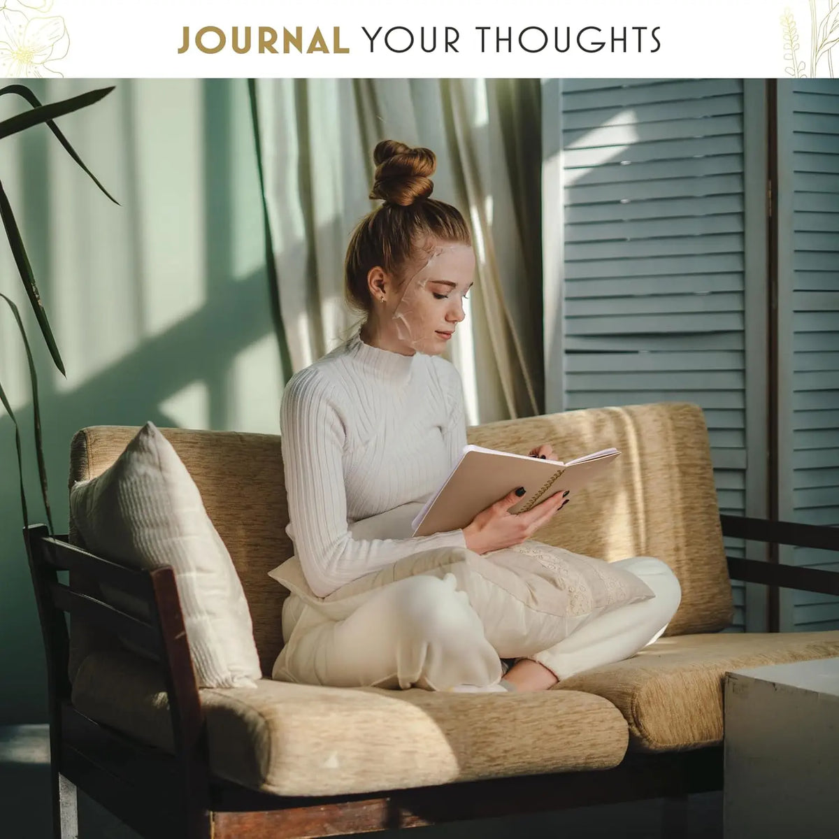Notebooks for Work, Small Cute Beige Hardcover Spiral Journal 6x9, 100 Pages | Aesthetic College Ruled Notebooks & Writing Pads for Women, Students, Office, School,  Thick Paper