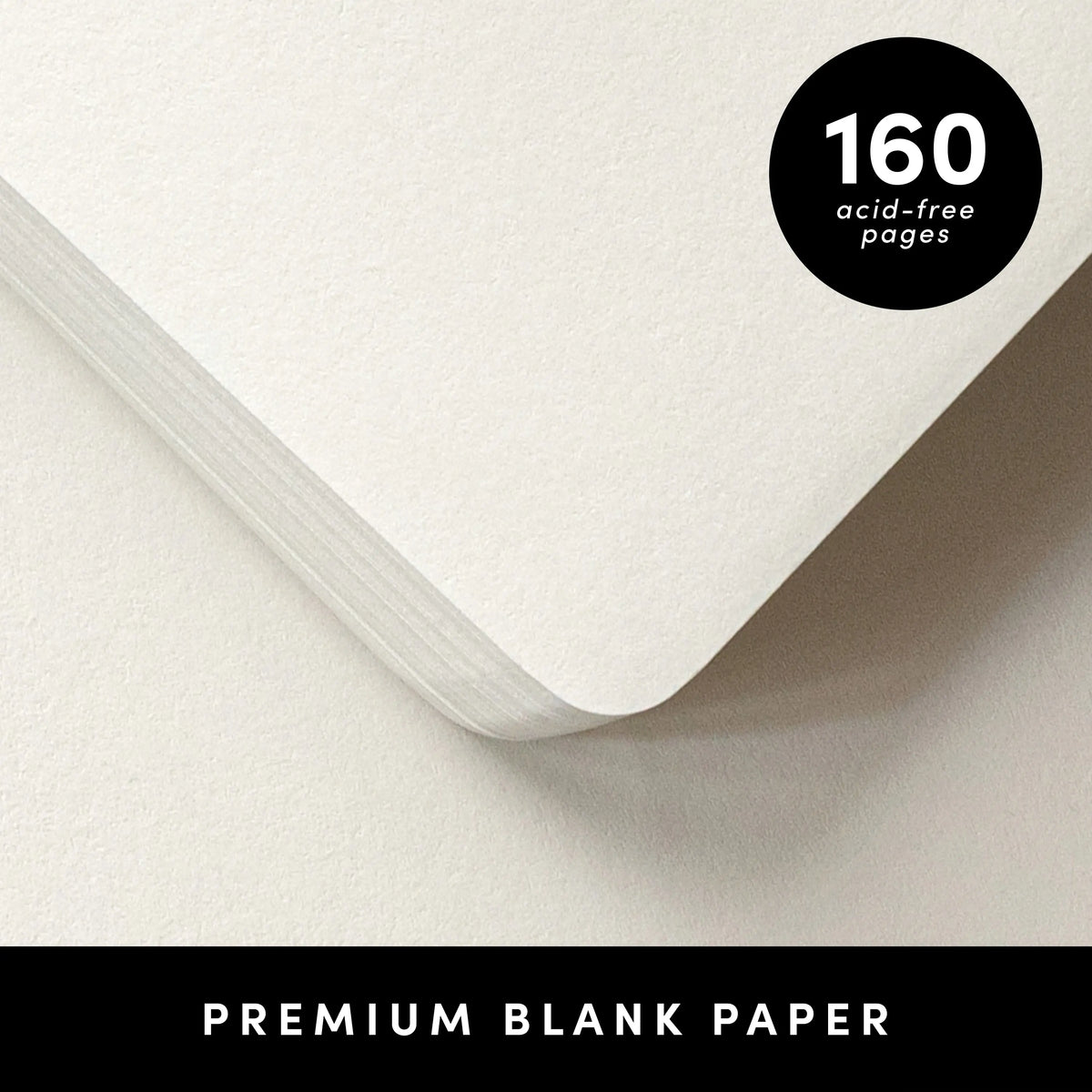 PAPERAGE Blank Hard Cover Notebook - 5.6"x8", 100 GSM Thick Paper, Leather Cover, Elastic Band, Dotted Junk Journal Supplies, Junk Journal Aesthetic Sketchbook (Office Stationery)
