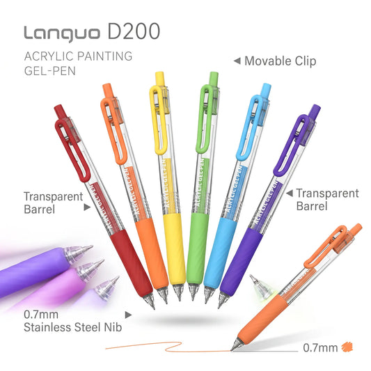 Languo Assorted Colored Gel Pens Set (36/54/72/90 Count) - Click Mechanic, Quick Dry Ink, No-Bleed, Ghosting Resistance, Ergonomic TPR Soft Grip, Permanent Markers Set Pens & Refills, Art Drawing DIY Crafts Supplies for Office Students, Study Stationery