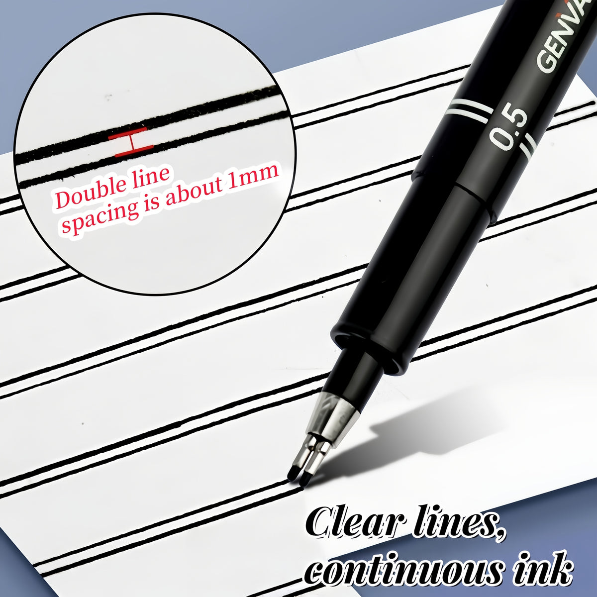 Introducing The New Double-Line Gel Pen in Sizes 0.1Mm, 0.3Mm, And 0.5Mm, an Essential Tool for Architectural Design Exams, Sketching, And Artistic Painting, Drawing Pen For Artist, Drawing Pen For Pencil, Drawing Pen For Art, Art Pen, School Supplies, Sc