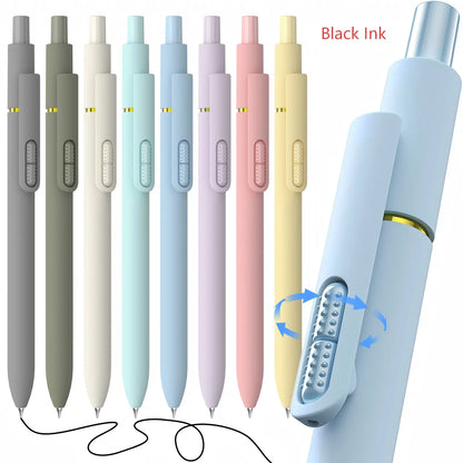 Hiacry 8 Pcs Gel Pens - 0.7mm Fine Point Smooth Writing Black Ink, Quick-Dry Long Lasting Fidge Pens, School & Office Supplies for Men Women tiktokshopbacktoschool,back to school,back to school haul