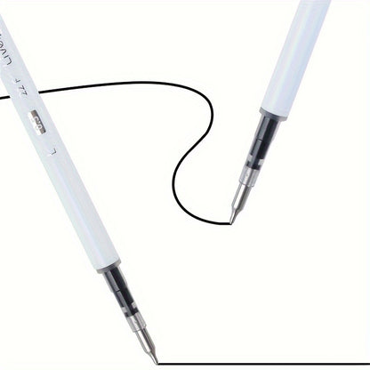 Black, White, and Gray Quick-Drying Fine Point Retractable, Stylish 0.5mm Smooth Writing Pens, Cute Pens for School, Office, Home, Diary, and Gifts, Random Colors