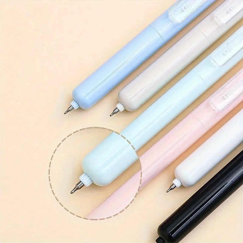 4 Pcs Portable Retractable Gel Pens, Cool Pens, Drop-Resistant Quick-Drying, Business Signature Pens for Students & Office Workers, Aesthetic Candy Color Series