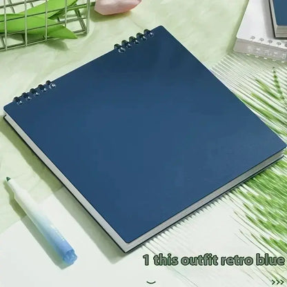 Grid Notepad B5 Sketch Book Notebooks Leaf Notebook Diary Flip Stationery Journal Writing Pads Office School Supplies