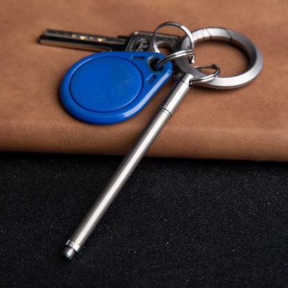 Mini Signature Pen, Portable Outdoor Camping Tool Pen, Titanium Alloy Neutral Pen, Smooth Writing Pens, Pocket-Sized Writing Instrument