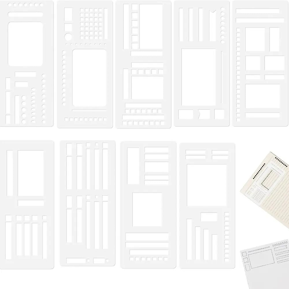 Manual flexible recording template flexible recording manual account template ruler School Stationery