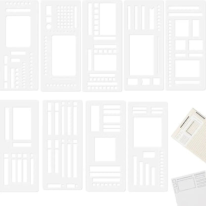 Manual flexible recording template flexible recording manual account template ruler School Stationery