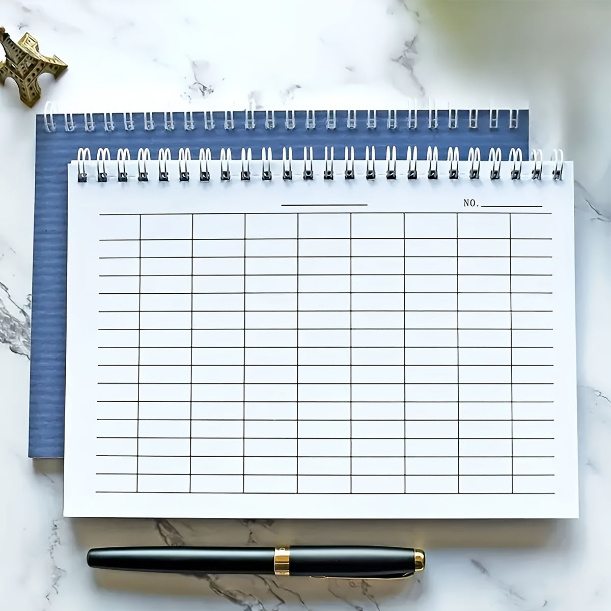 A5 Spiral Adhesive Binding Coil - Universal Meter Notebook - Suitable for Planning Time Expenditures - Tracking Inventory Management - Student Supplies Grid Notebook - Multifunctional Coil Notebook - Durable Cover