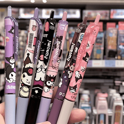 [Hello Kitty Gel Pen] Sanrio Hello Kitty Kurumi ST Quick-Drying Click Pen, Cartoon Gel Pen, Random Pattern