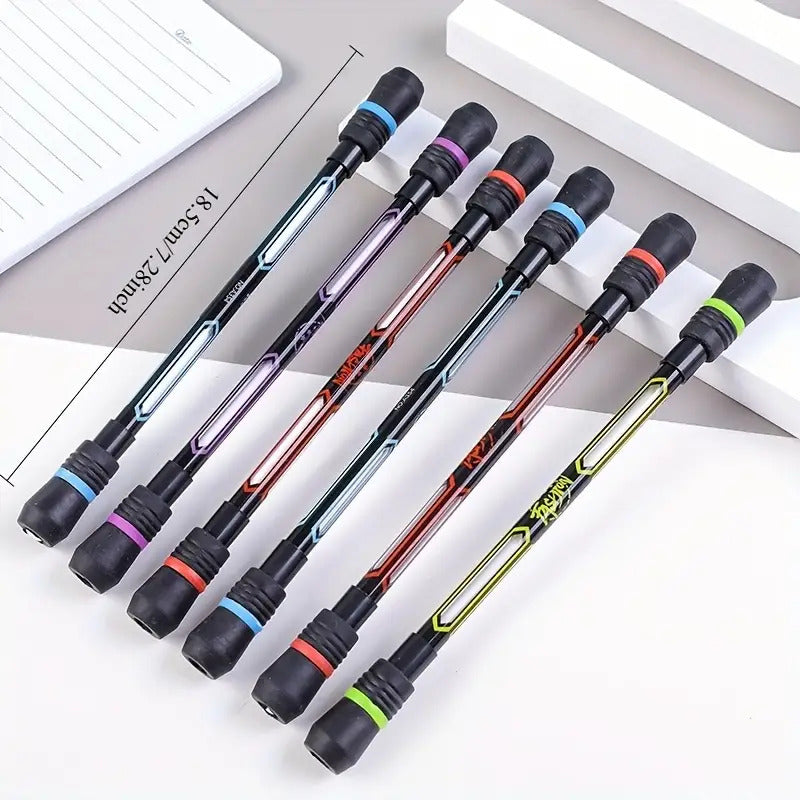 2/8pcs Cool Internet Hot Spinning Pens, Flexible Hand Training, Anti-Drop And Non-Slip with Writing Function - Balance Spinning Pencil, Random Colors