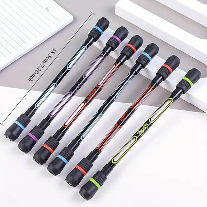 2/8pcs Cool Internet Hot Spinning Pens, Flexible Hand Training, Anti-Drop And Non-Slip with Writing Function - Balance Spinning Pencil, Random Colors