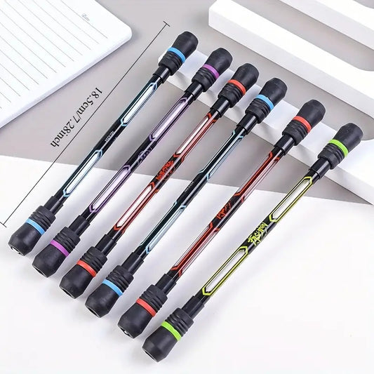 2/8pcs Cool Internet Hot Spinning Pens, Flexible Hand Training, Anti-Drop And Non-Slip with Writing Function - Balance Spinning Pencil, Random Colors