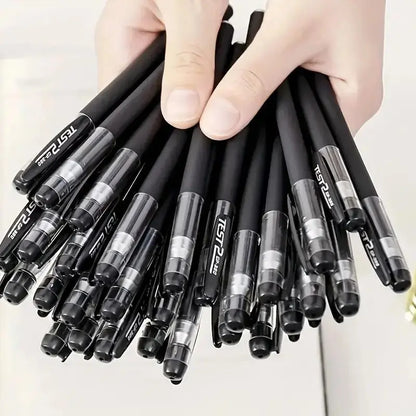24Pcs Black Gel Pens, Minimalist Fine Point Pens for Smooth Writing, School Office Stationery Supplies, Note Taking Pens, Business Signature Pens, Student Writing Pens, Teacher Gifts