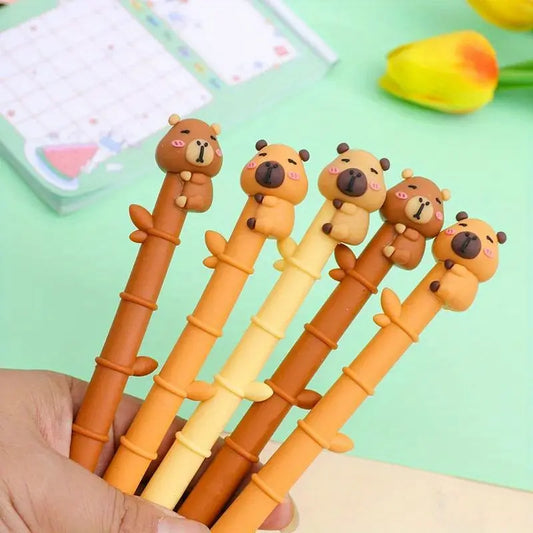10 Cute Animal Shaped Aesthetic Gel Pens - Fine Writing Instruments Set School Stationery
