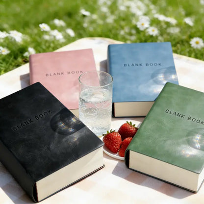 Minimalist 760 Page Blank Notebook - A5 Size, Suitable For Sketching And Doodling, Made Of Artificial Leather, Soft Cover, Ideal For College Students And Adults, Christmas Gifts