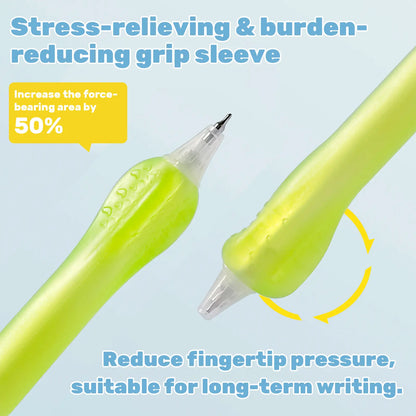 EpenGo Smooth Writing Gel Pens - 5-Pack + 6 Refills Whale Shape Retractable Click Design, 0.5mm/0.7mm Fine Point Black Ink, Ergonomic Soft Grip, Office Stationery, Desk Accessories, Back to School Haul Supplies, School Supplies College for Students