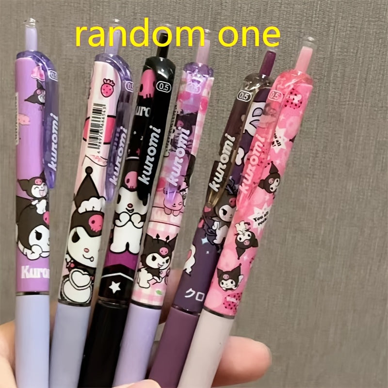 Random 1pc Ins High-V Series Click Pen Student Quick-Dry Good to Write Test-Taking Pen 0.5Mm Black Neutral Pen Full