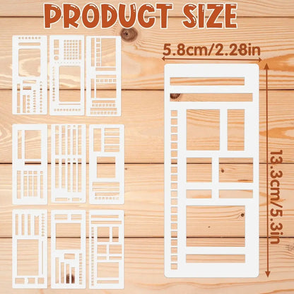 Manual flexible recording template flexible recording manual account template ruler School Stationery