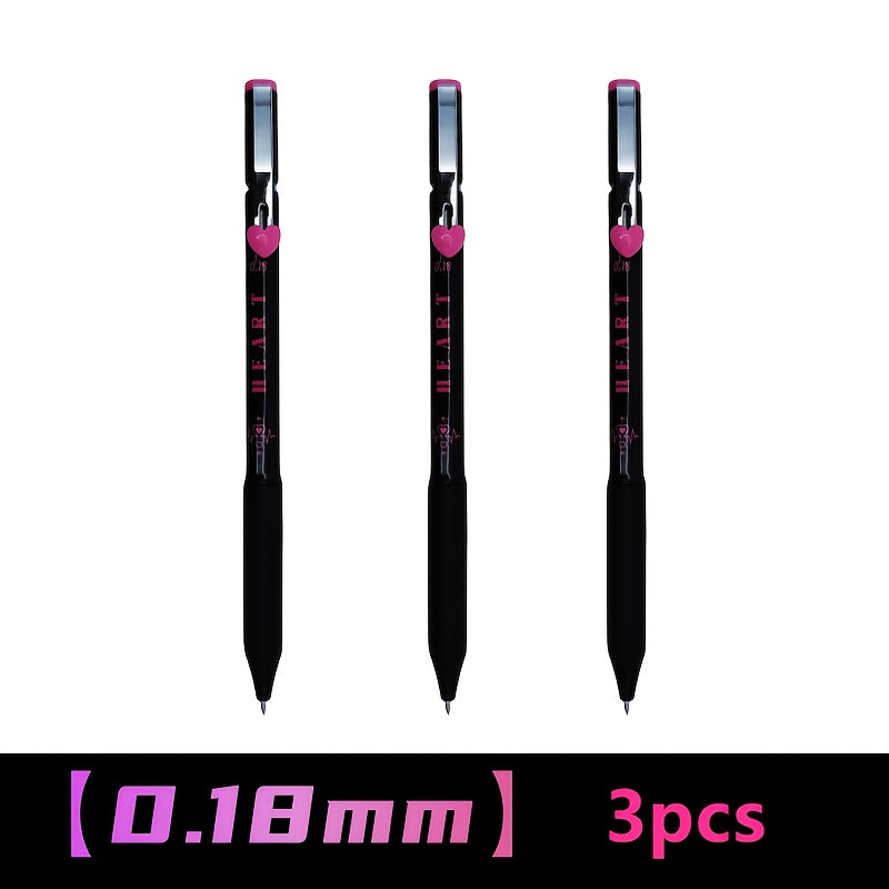 Stylish Minimalist Click Gel Pen - Ultra Fine Tips 0.18/0.28/0.38mm Ballpoint Pens for Smooth Writing Suitable for Journaling, School, Office, and Home Use