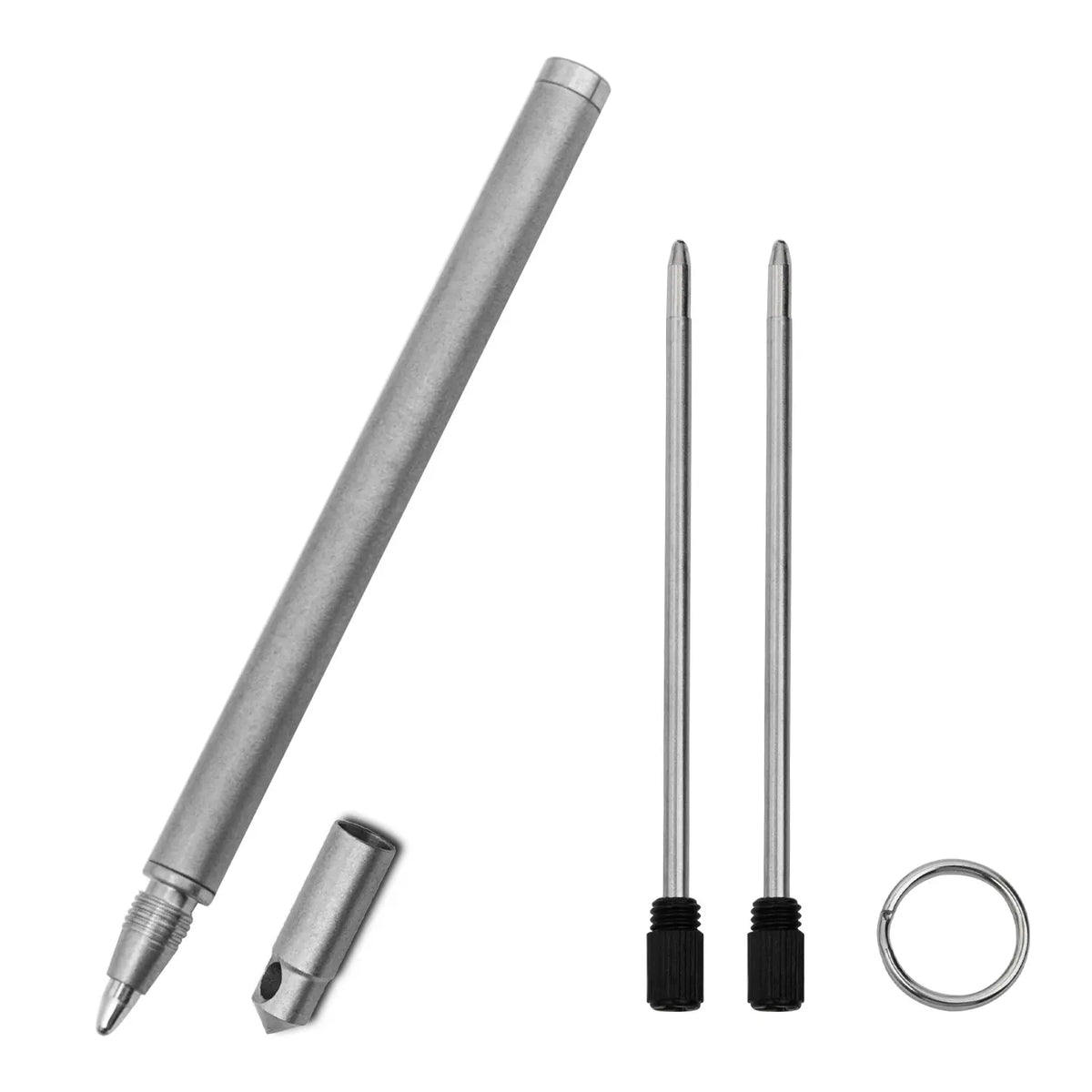 Mini Signature Pen, Portable Outdoor Camping Tool Pen, Titanium Alloy Neutral Pen, Smooth Writing Pens, Pocket-Sized Writing Instrument