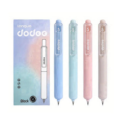 4 Pcs Portable Retractable Gel Pens, Cool Pens, Drop-Resistant Quick-Drying, Business Signature Pens for Students & Office Workers, Aesthetic Candy Color Series