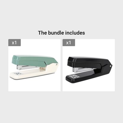 Deli Durable Swivel Stapler - Manual Office Paper Binding Tool Use 24/6 Staples