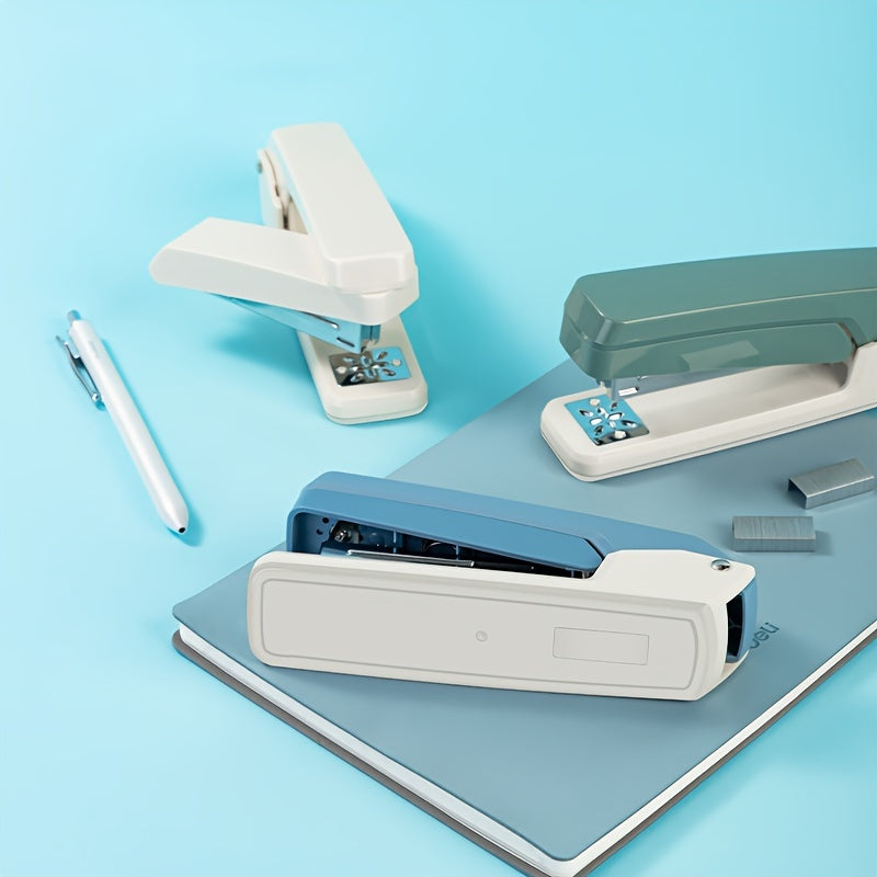 Deli Durable Swivel Stapler - Manual Office Paper Binding Tool Use 24/6 Staples
