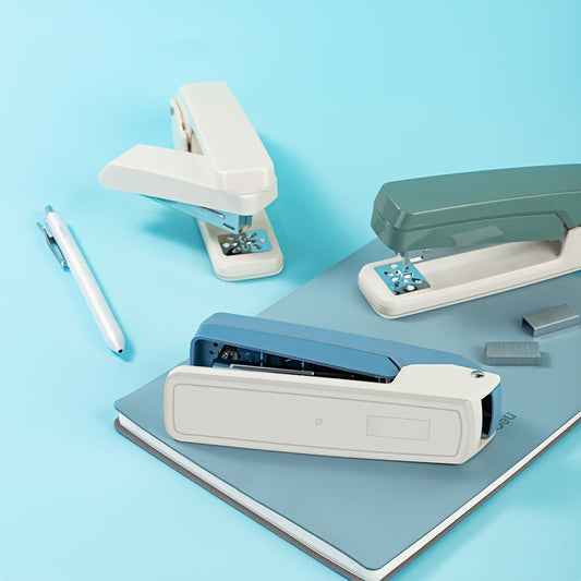Deli Durable Swivel Stapler - Manual Office Paper Binding Tool Use 24/6 Staples
