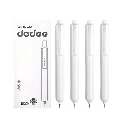 4 Pcs Portable Retractable Gel Pens, Cool Pens, Drop-Resistant Quick-Drying, Business Signature Pens for Students & Office Workers, Aesthetic Candy Color Series