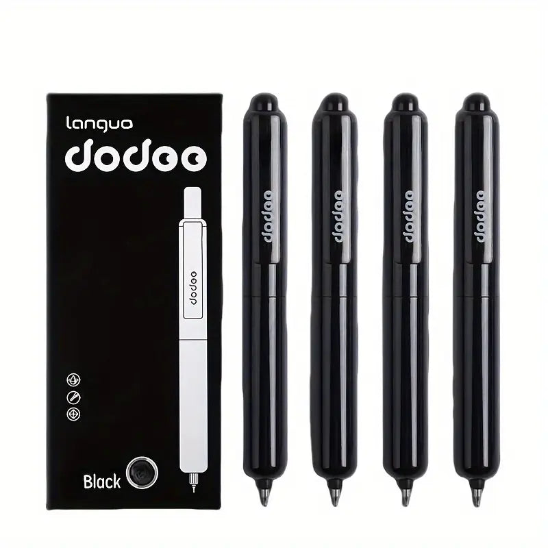 4 Pcs Portable Retractable Gel Pens, Cool Pens, Drop-Resistant Quick-Drying, Business Signature Pens for Students & Office Workers, Aesthetic Candy Color Series