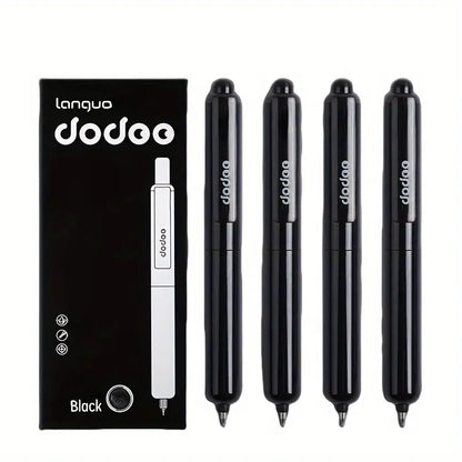 4 Pcs Portable Retractable Gel Pens, Cool Pens, Drop-Resistant Quick-Drying, Business Signature Pens for Students & Office Workers, Aesthetic Candy Color Series