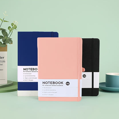 3pcs/1PCSLine Style Diary Notebook, Suitable for Both Men And Women, for Writing, Work, Leather And Hard Skin, 100 GSM Thick Paper