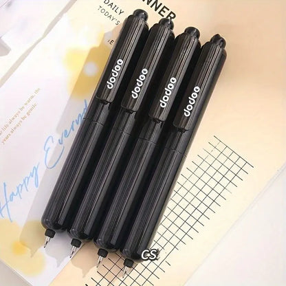 4 Pcs Portable Retractable Gel Pens, Cool Pens, Drop-Resistant Quick-Drying, Business Signature Pens for Students & Office Workers, Aesthetic Candy Color Series