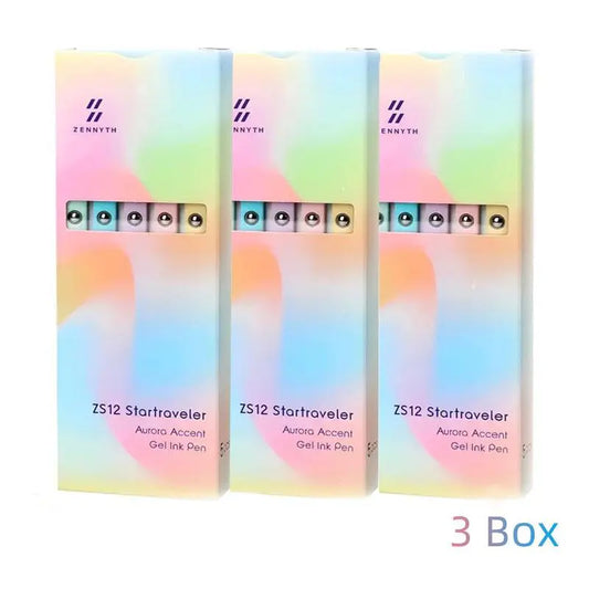 5pcs 0.7mm Retractable Rainbow Clip Colorful Gel Pens & Refills Set - Press-Type, Quick Dry Ink, Gradient Body, Minimalist Clip, Gift Box, School Supplies, Office Stationery for Students, Adults (Thanksgiving, Family, Colleagues Gifting)