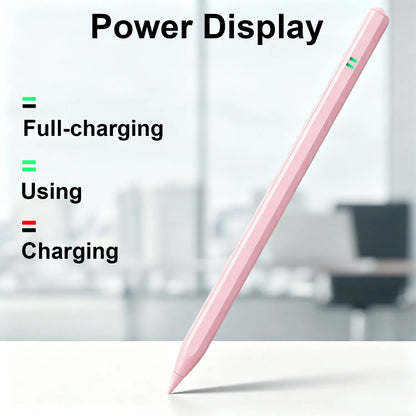 Capacitive Stylus Pen for iPad, Tablet Accessories with Button, Fast Charging, Palm Rejection & Tilt Sensitivity for Drawing & Writing, Compatible with iPad 2018-2025, Pro 11"/13"/M4, Air 11"/13" M3/M2, Mini7/6/5, A16/11th-6th Gen (Back to School), Stylus